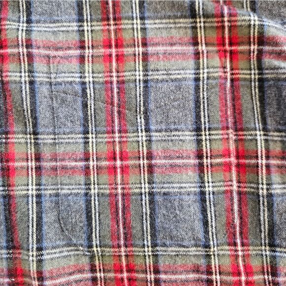 NWOT L.L. Bean Scotch Plaid Soft Flannel Long Sleeve Button Down Shirt L - Tall - Picture 6 of 8